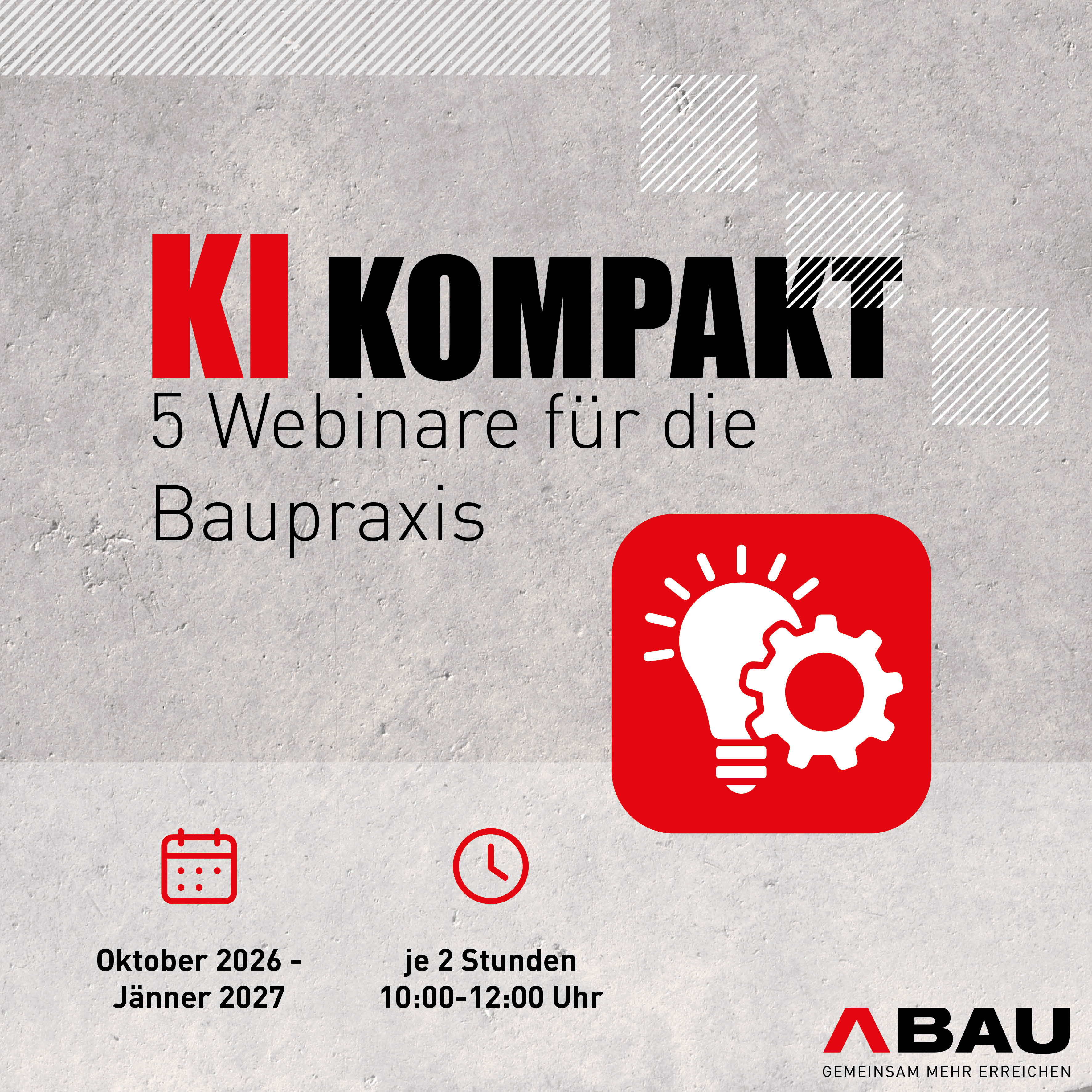 KI kompakt - Webinarreihe für die Baupraxis
